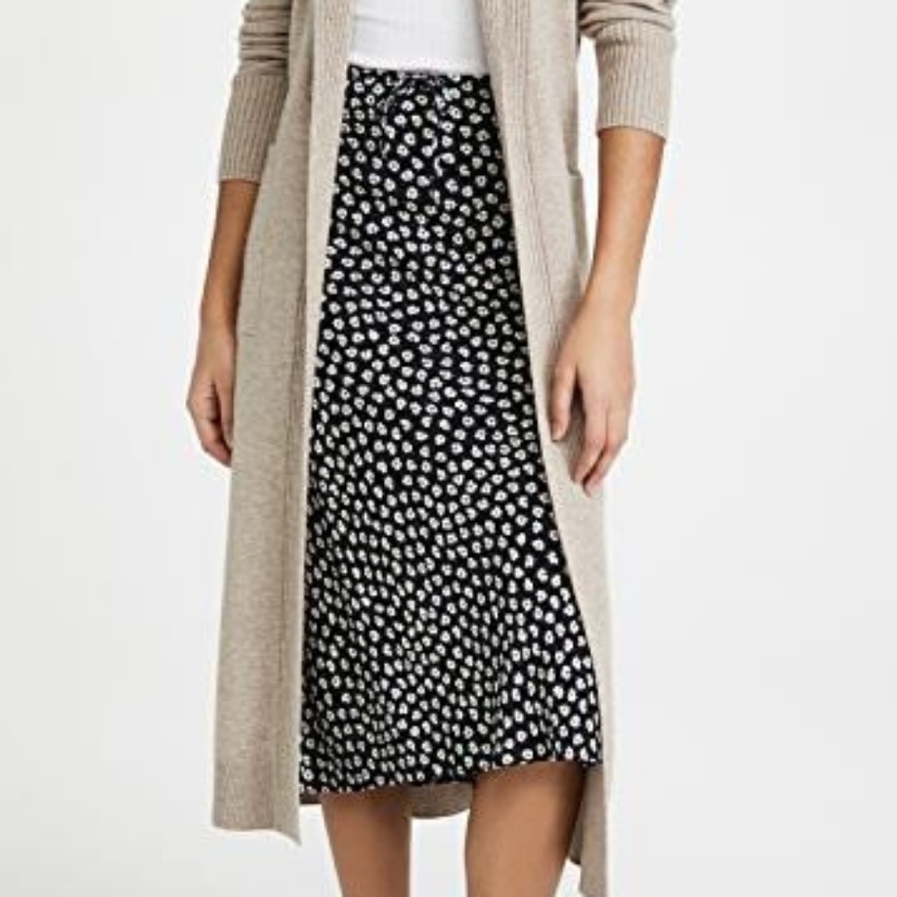 Madewell Skirt Woodcut Floral Drawstring